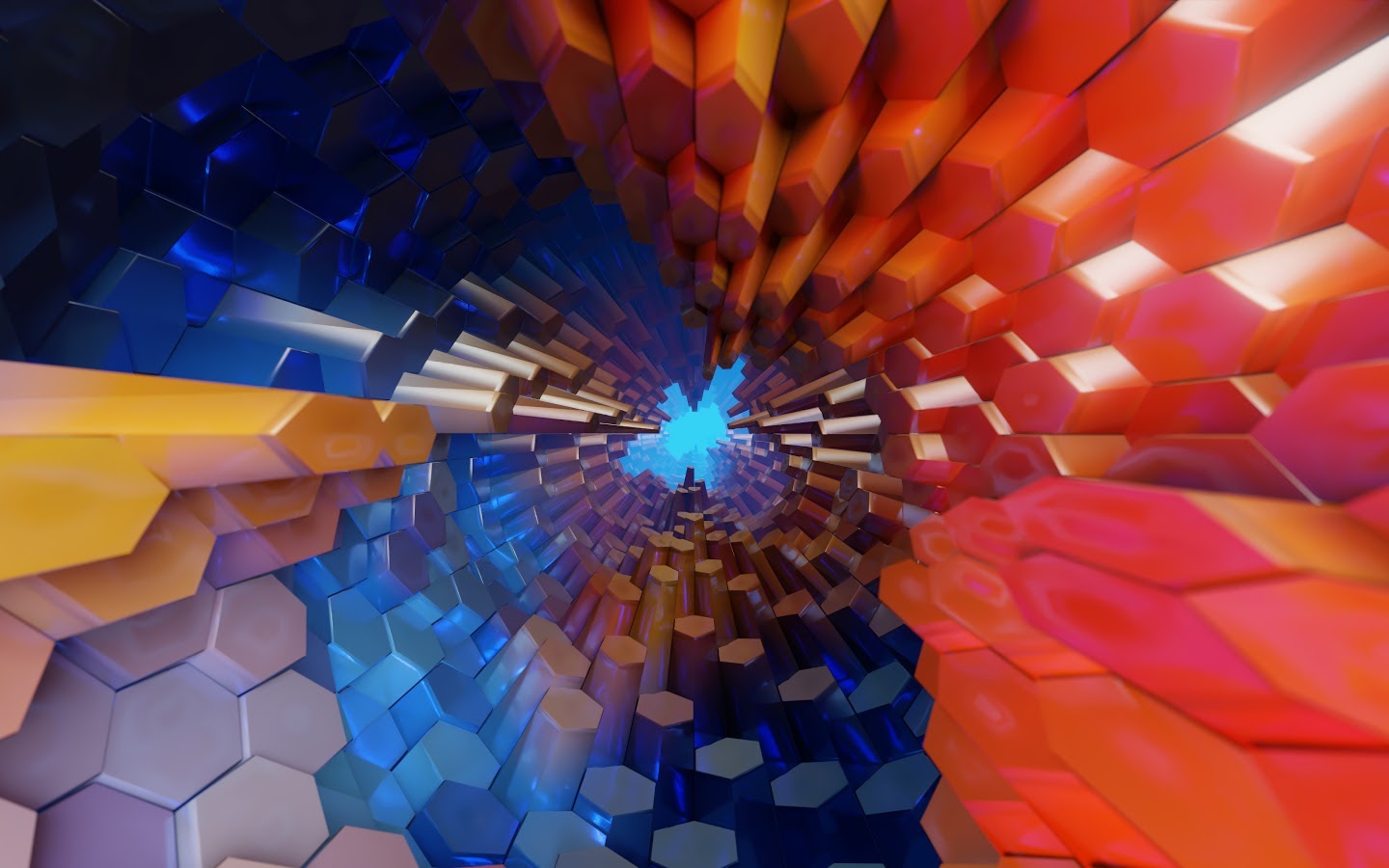 Abstract, Hexagon, 3d, Colorful, 4k, - T-shirt - HD Wallpaper 