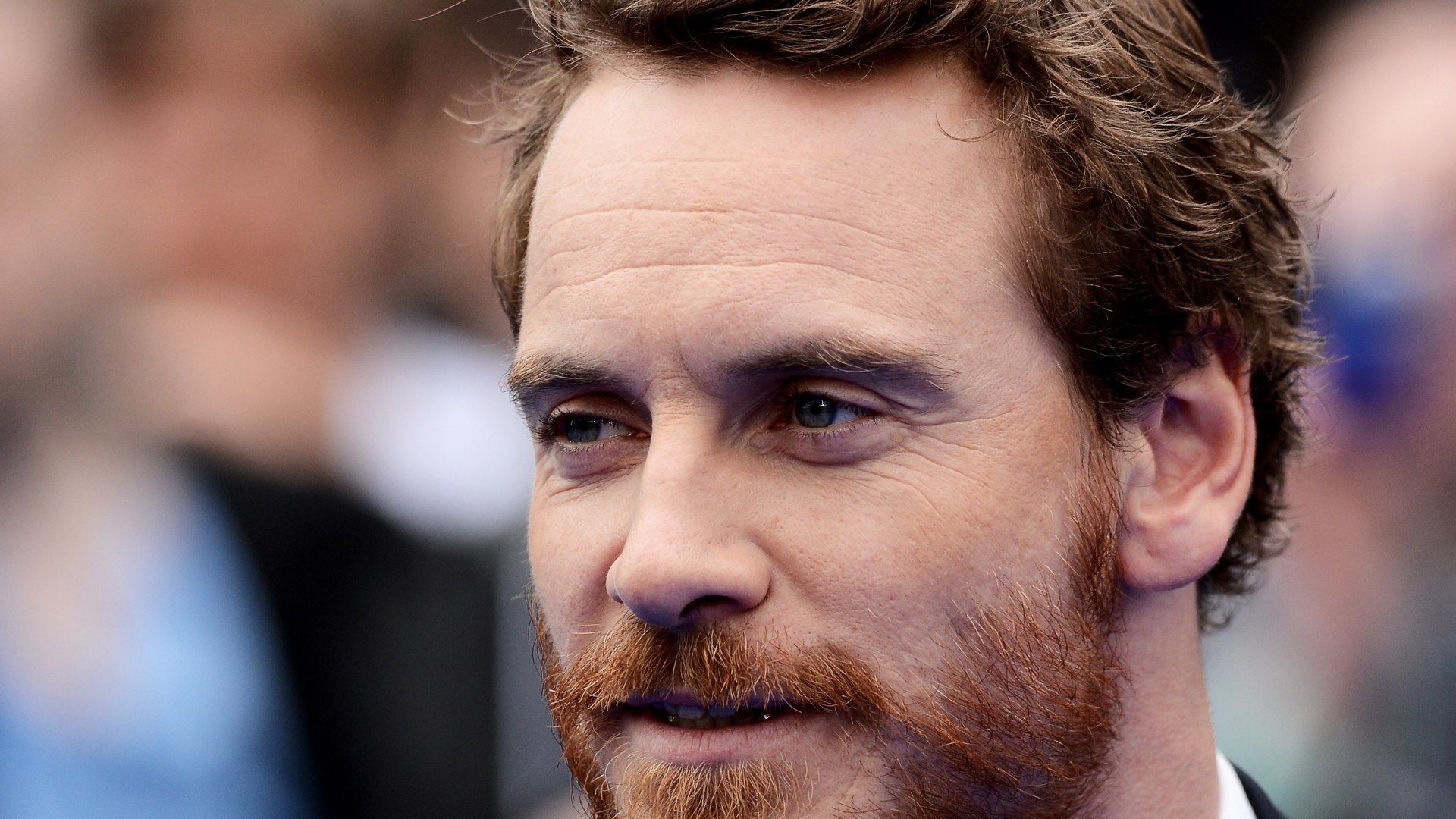 Wallpaper Michael Fassbender Beard Face Actor - Beard Men Full Hd - HD Wallpaper 
