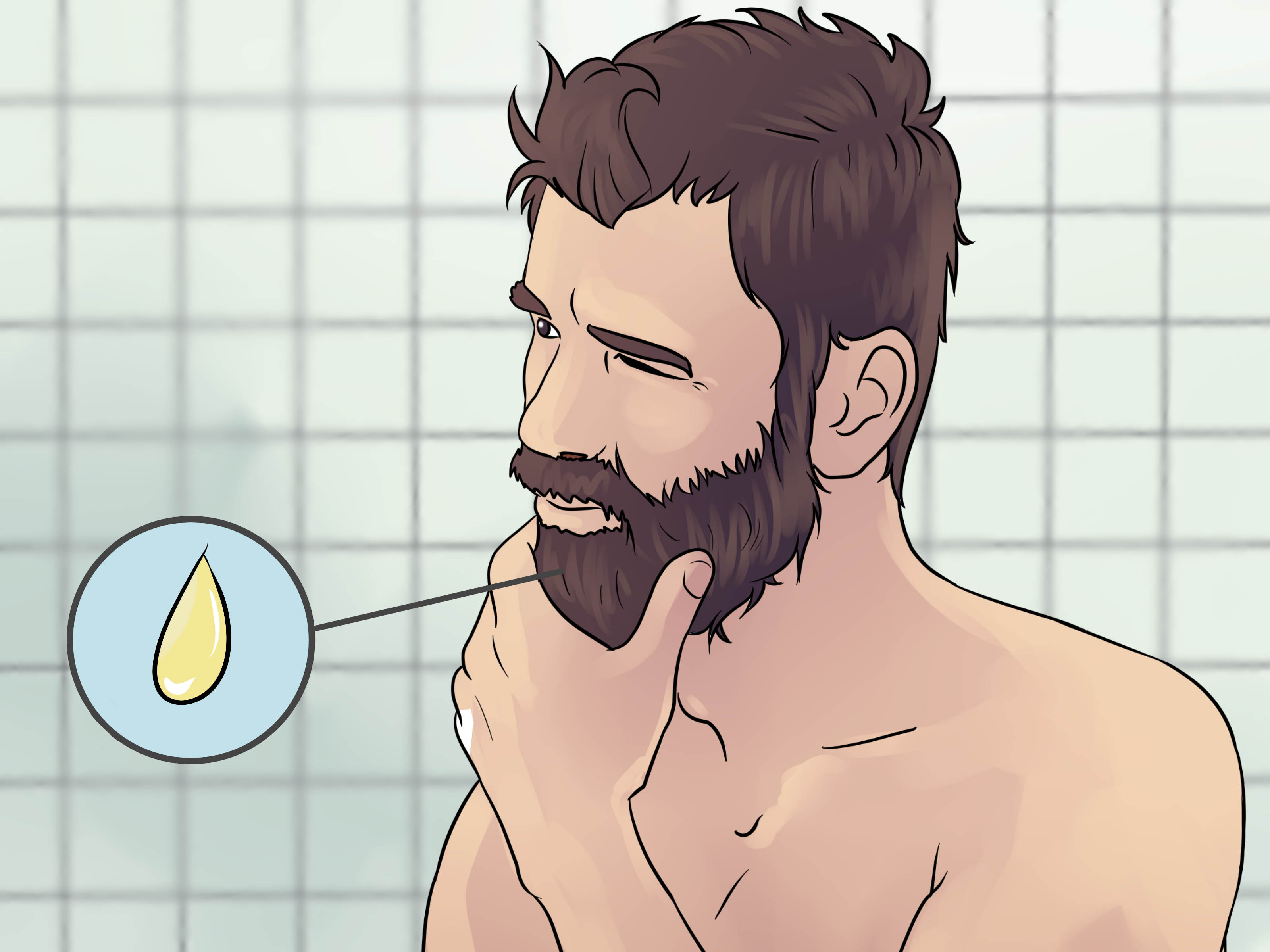 Image Titled Cure Beard Dandruff Step - Beard Dandruff Cure - HD Wallpaper 