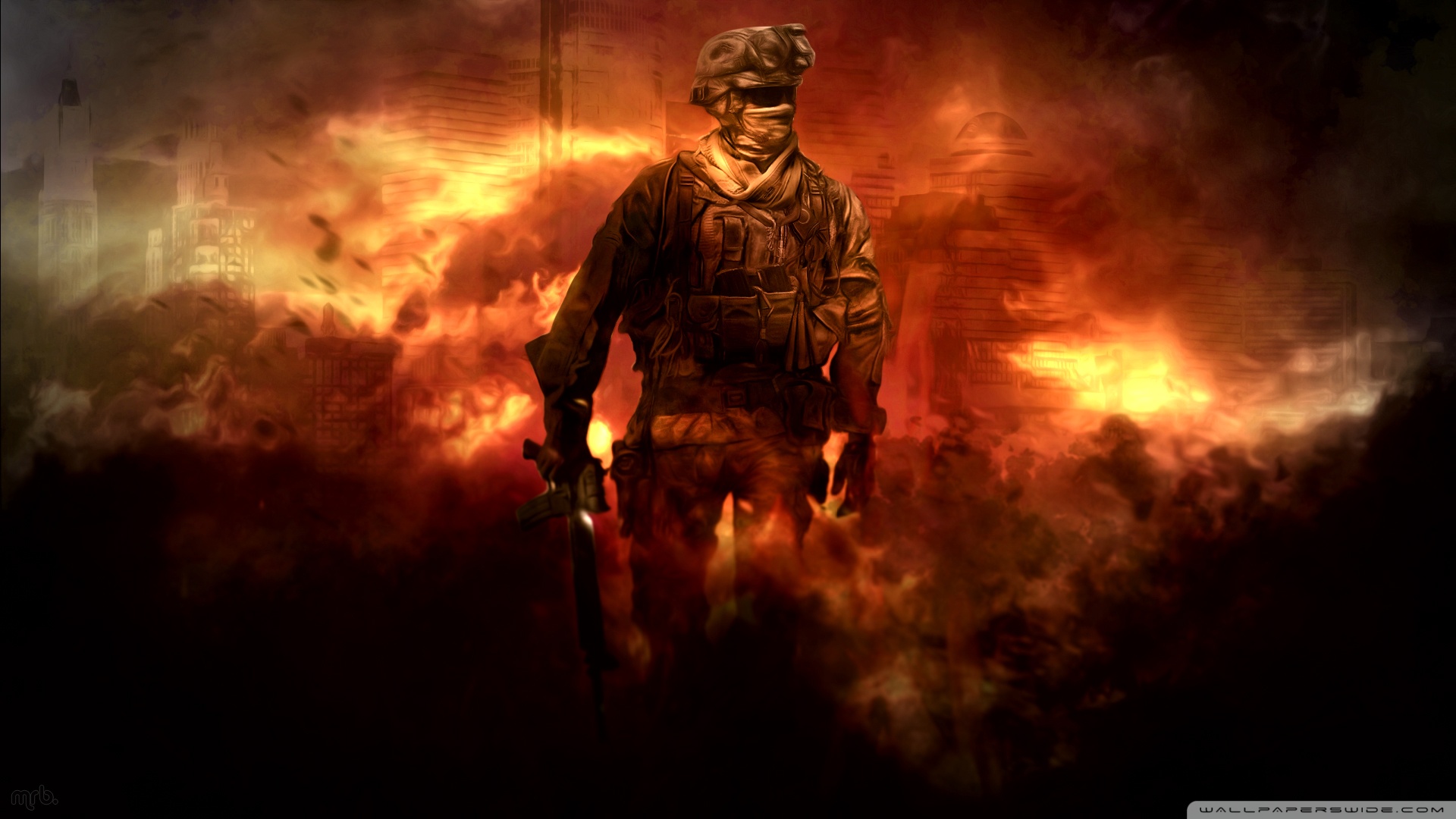 Call Of Duty Modern Warfare 2 Hd Wallpaper - Call Of Duty Modern Warfare 3 Pieces Canvas - HD Wallpaper 