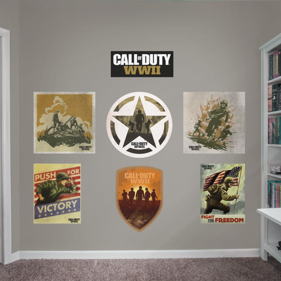 Call Of Duty Wwii Collection X Large Officially Licensed - Wall Decal Star Wars Wall Decorations - HD Wallpaper 