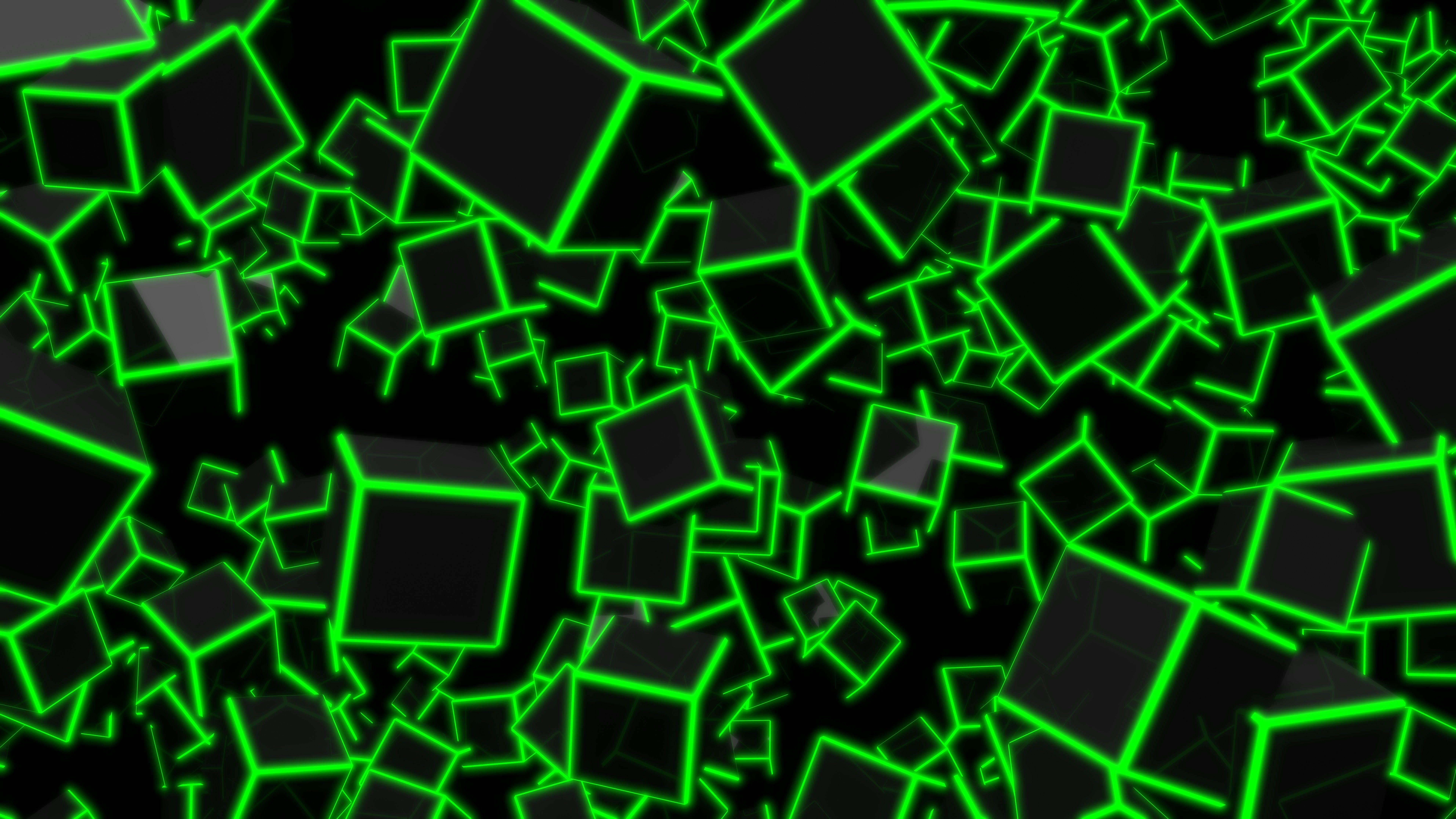 8k Abstract Wallpaper - Neon Green Wallpaper 4k - HD Wallpaper 