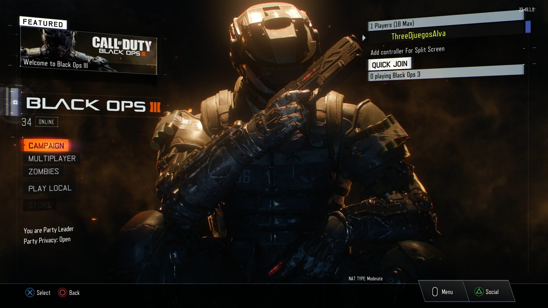 Cod - Call Of Duty Black Ops 3 Ps3 Menu - HD Wallpaper 