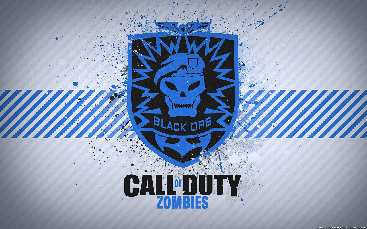 Call Of Duty Zombies Logo Wallpaper - Call Of Duty Cool Logo - HD Wallpaper 