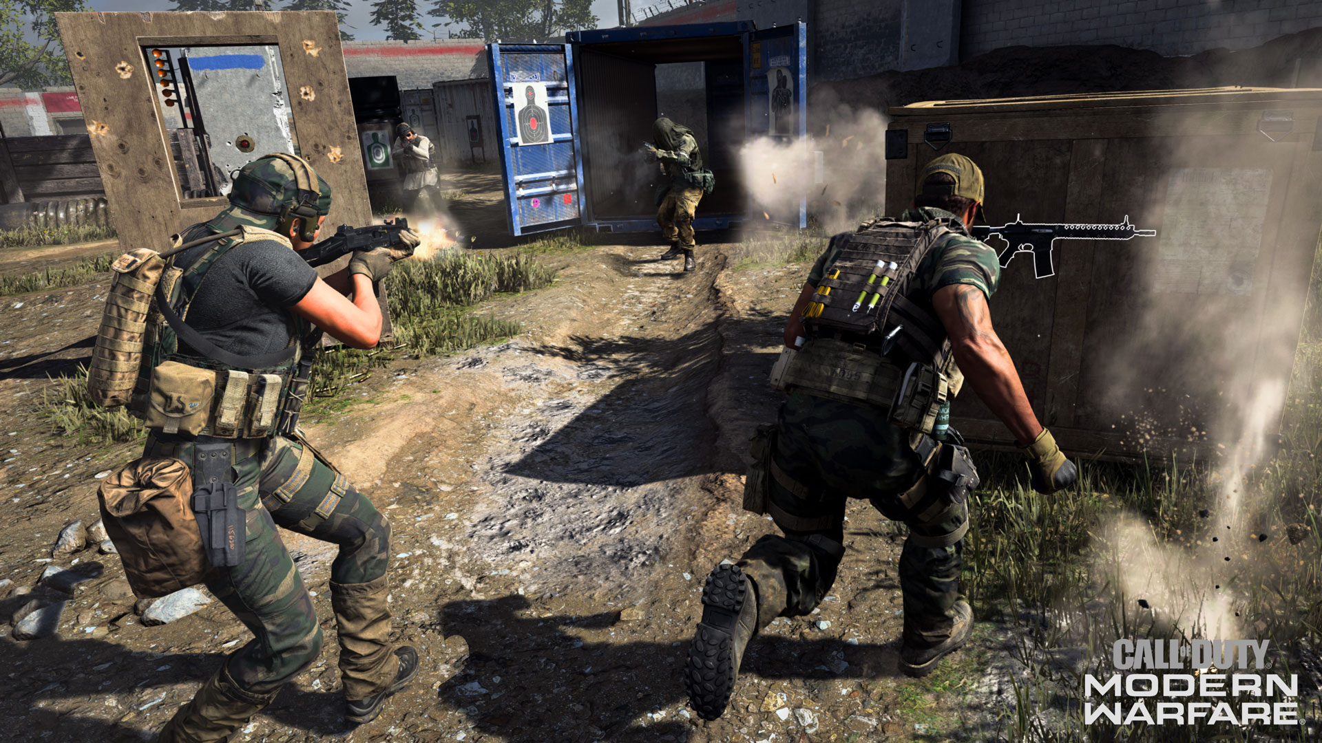 Call Of Duty Modern Warfare Gunfight - HD Wallpaper 