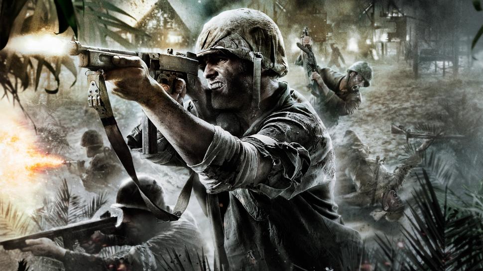 Call Of Duty Cod Soldiers Hd Wallpaper,video Games - Call Of Duty World At War Background - HD Wallpaper 