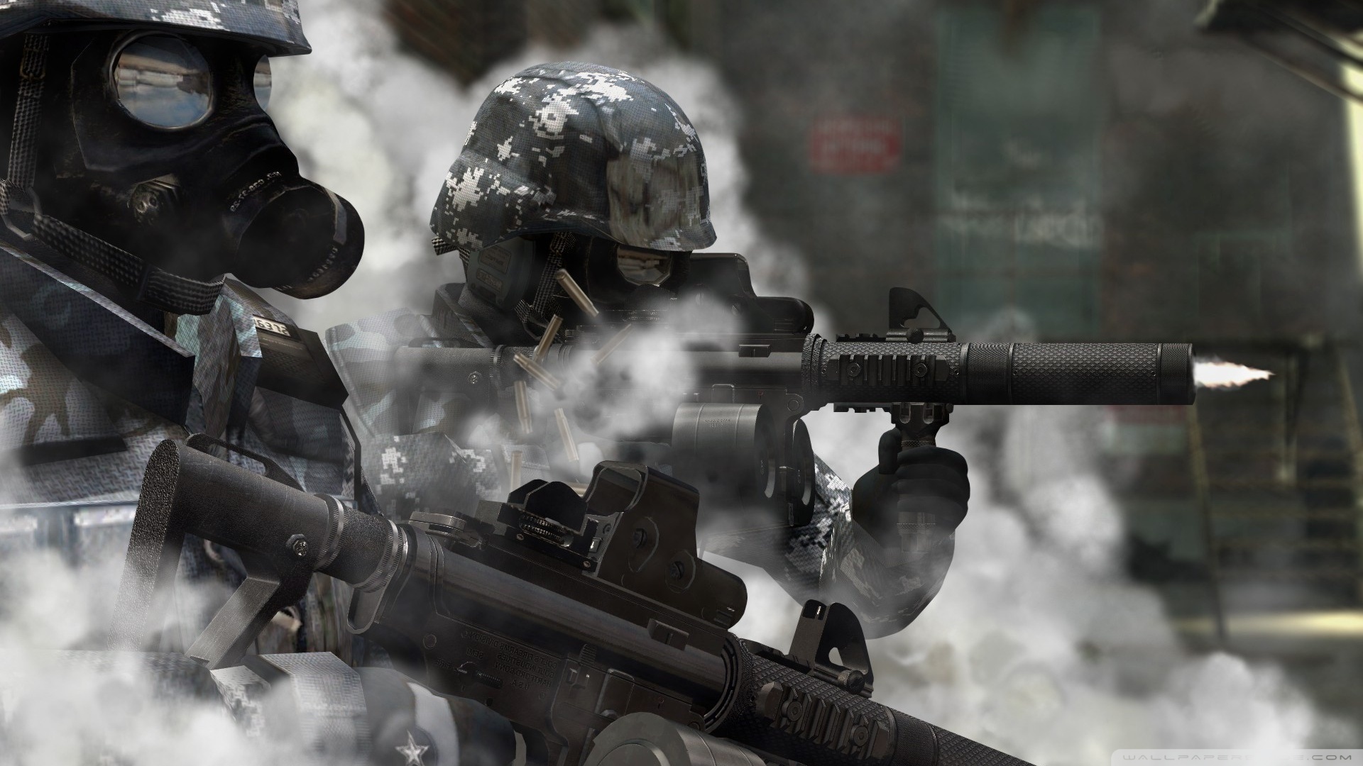 Soldier Coming Out Of Smoke - HD Wallpaper 