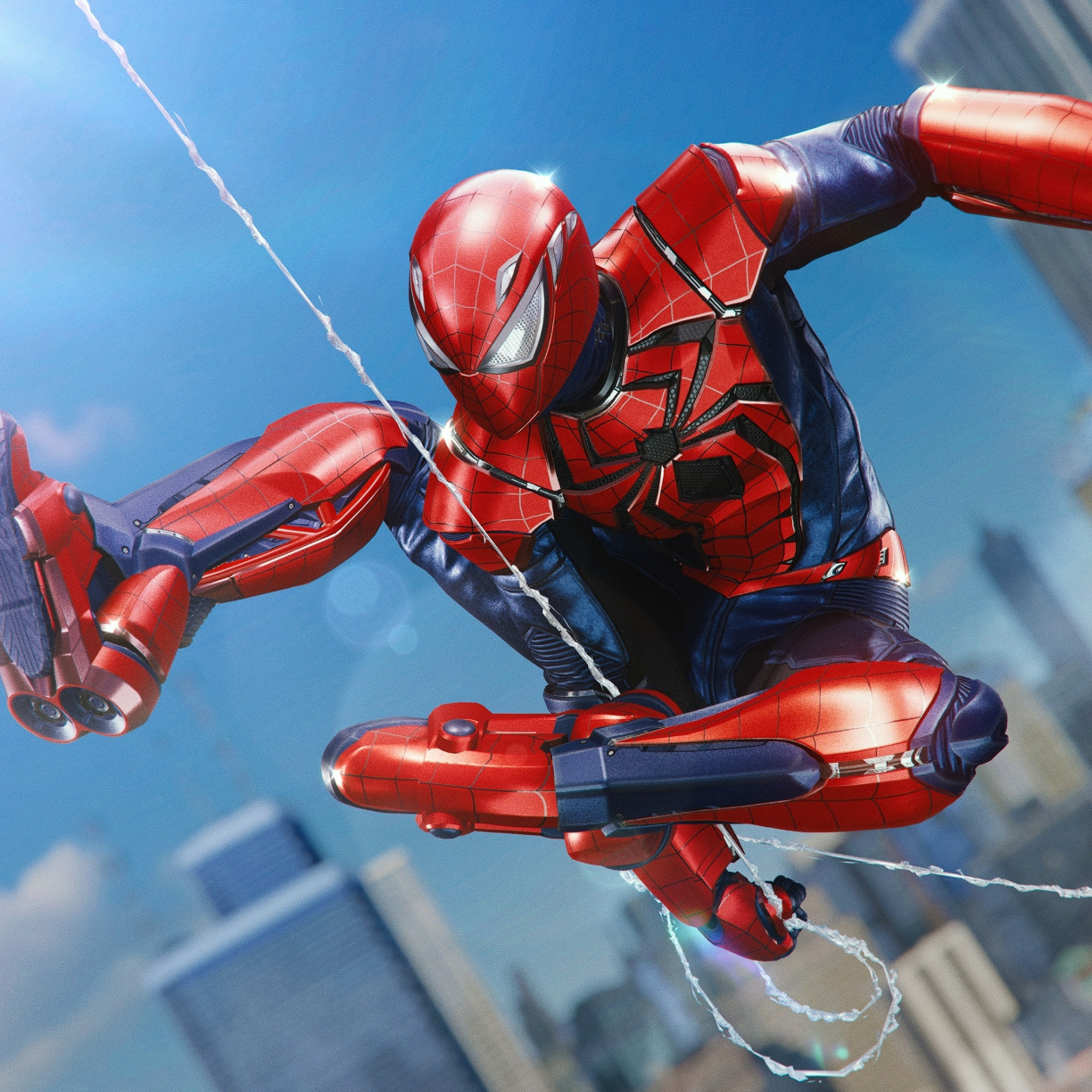 Spider-man, Ps4, Aaron Aikman Armor, Swing, Video Game, - HD Wallpaper 