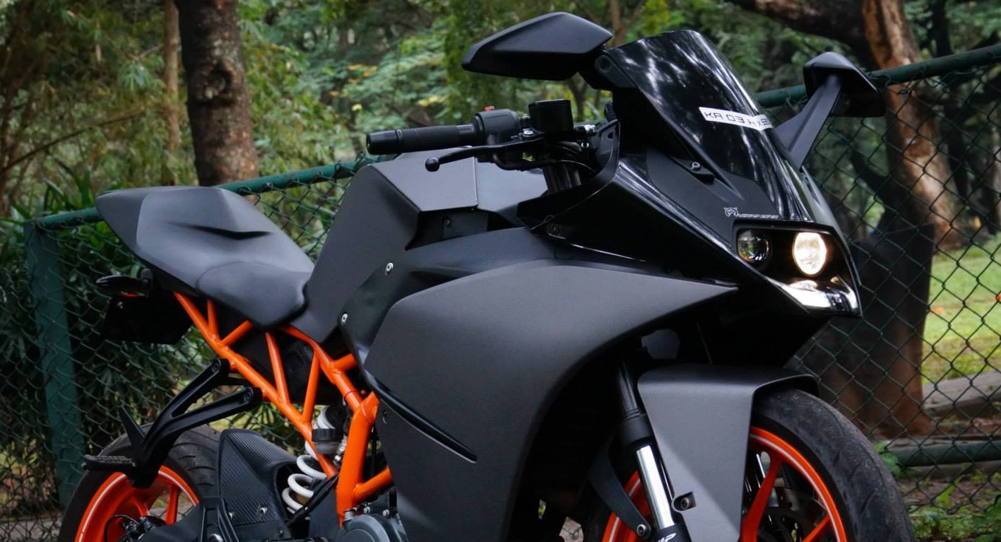 Mind Blowing Ktm Rc 390 Charcoal Grey Edition By Wrapcraft - Ktm Rc 200  Modified Bikes - 1417x767 Wallpaper 