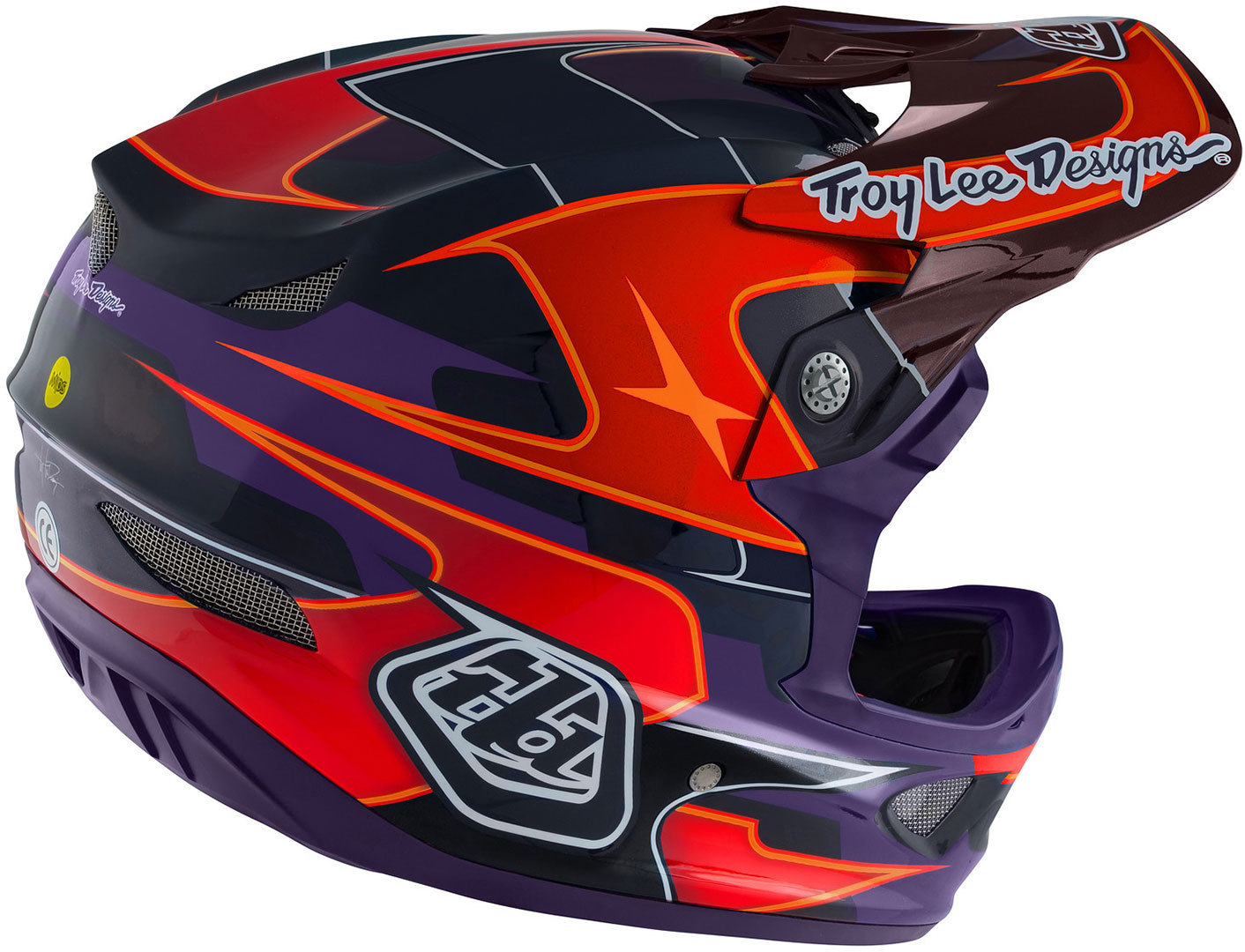 Troy Lee Designs D3 Mips Carbon Render Fahrradhelm - Troy Lee Designs - HD Wallpaper 