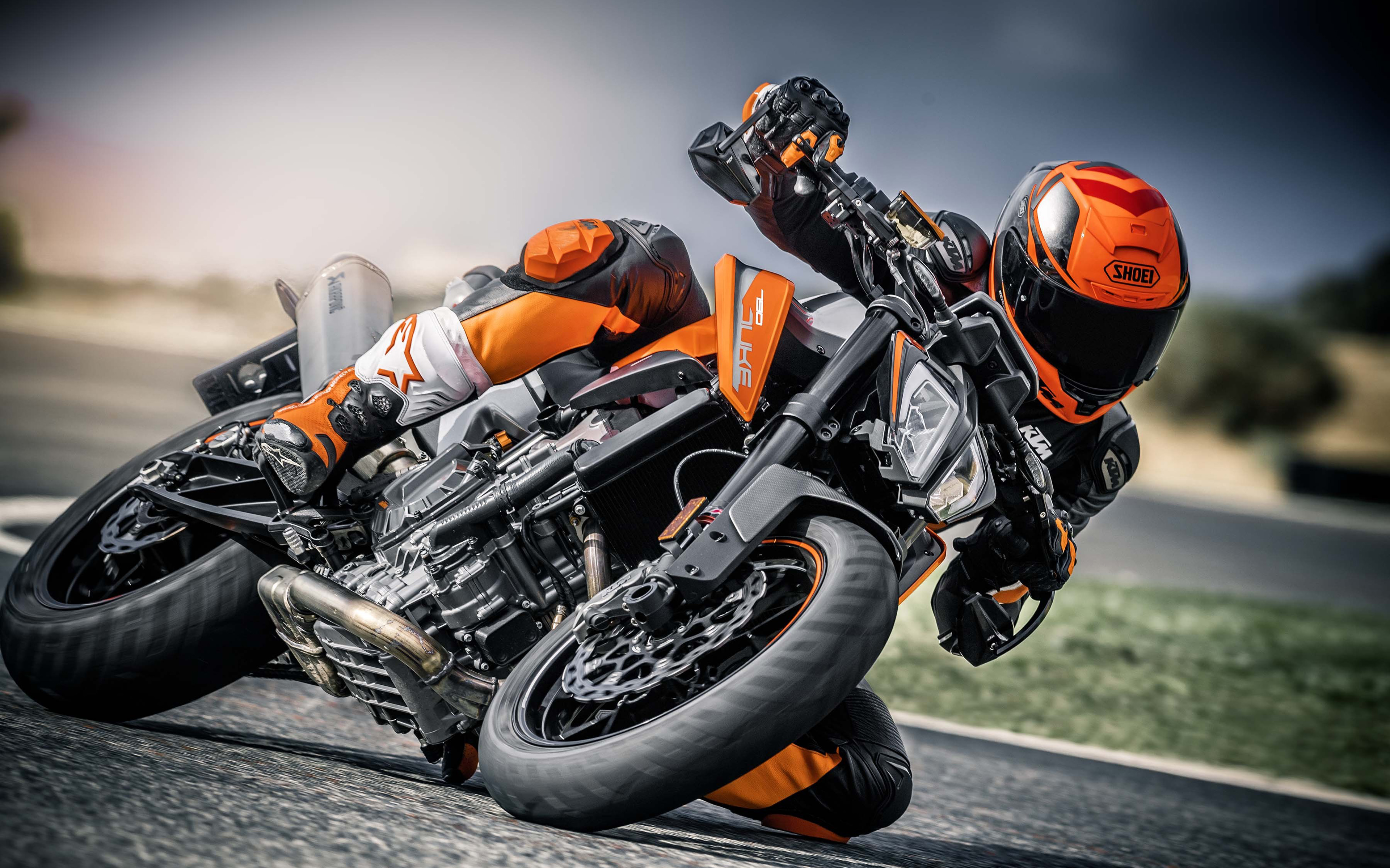 4k, Ktm 790 Duke, 2018 Bikes, Rider, Superbikes, Ktm - HD Wallpaper 