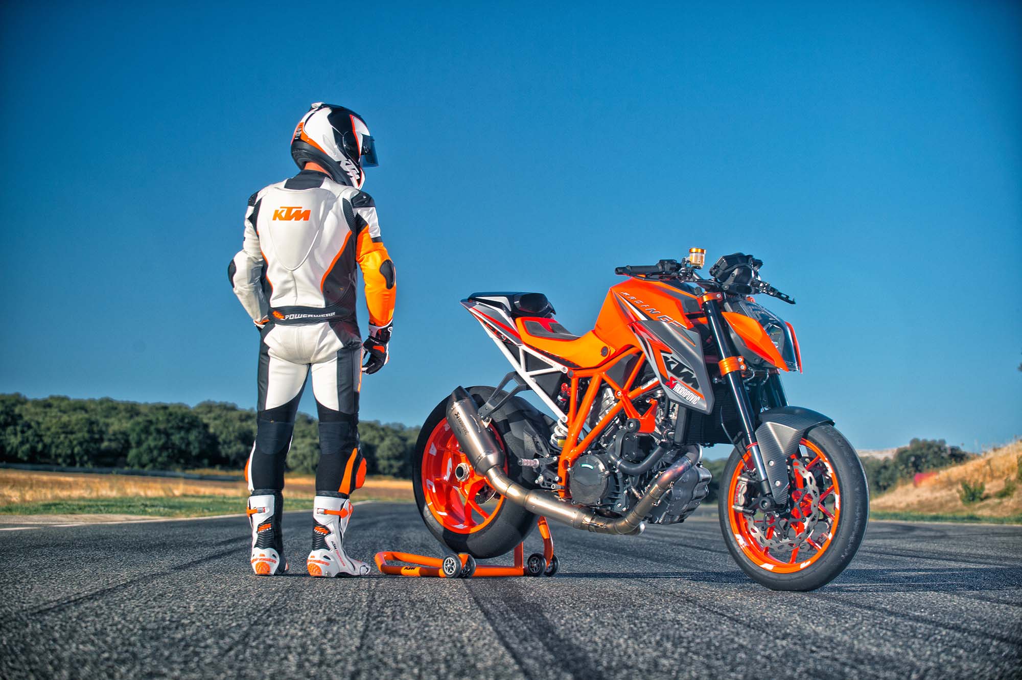 Ktm Bike With Man - 2000x1331 Wallpaper 