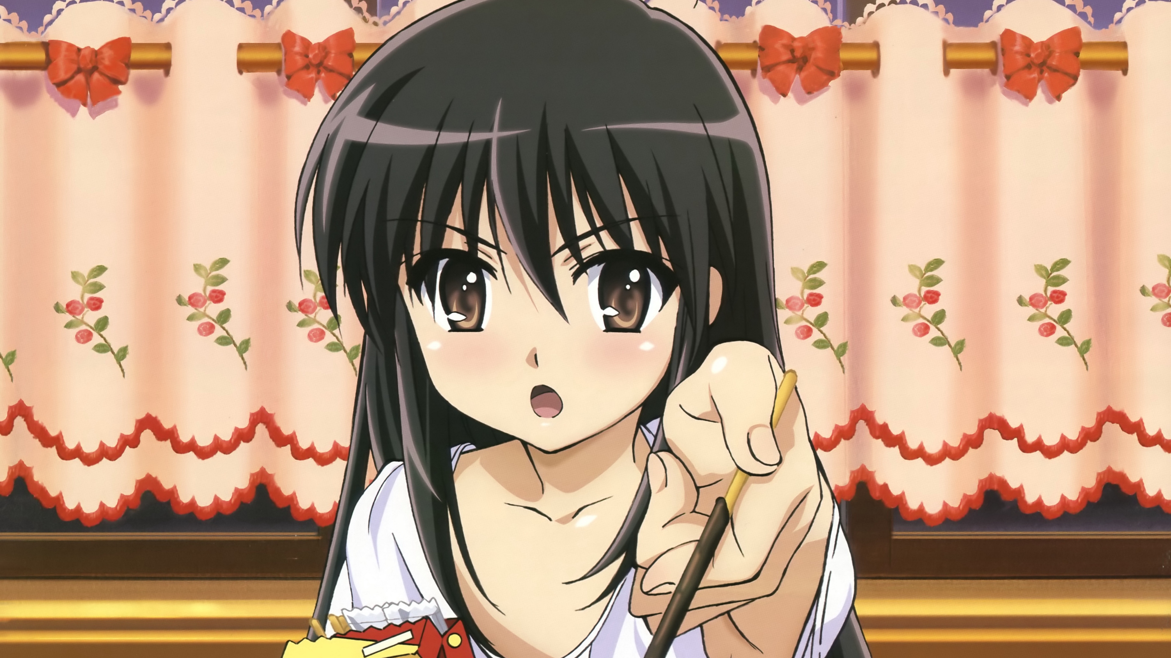 Shakugan No Shana Girl Brunette Gesture 4k - Shakugan No Shana Sexy Shana - HD Wallpaper 