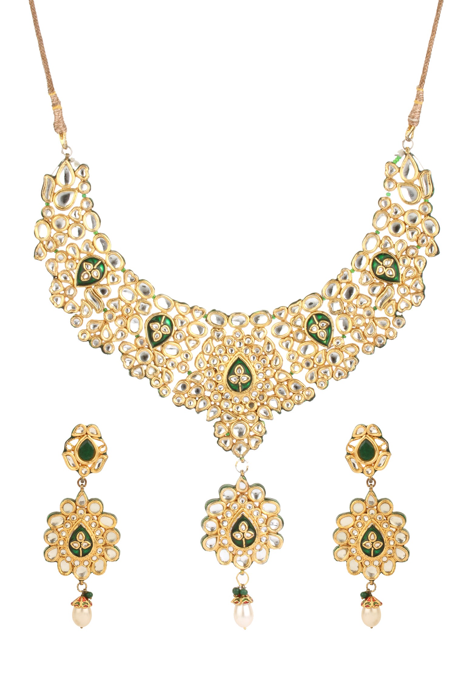 Bridal Kundan Necklace Set - Necklace - HD Wallpaper 