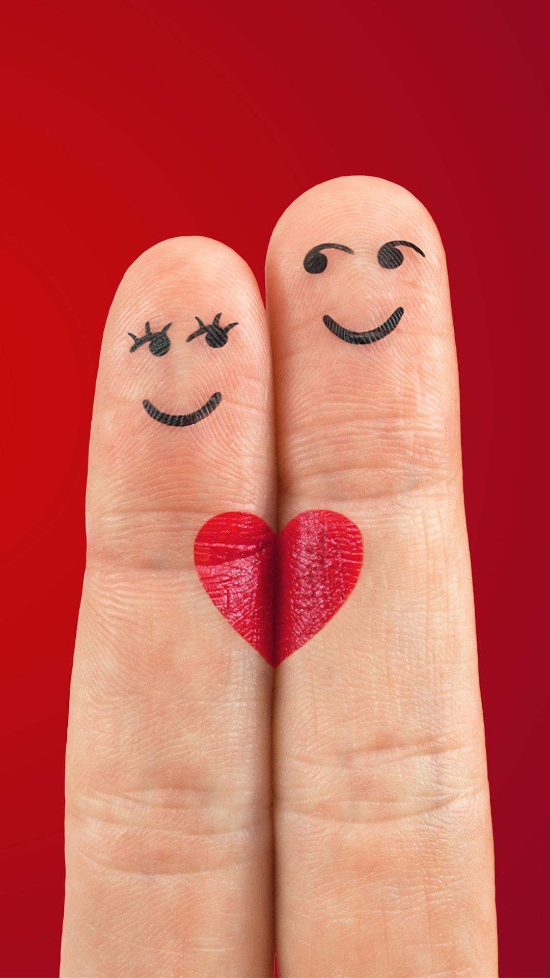 Love Fingers Valentine Pair - Love Wallpaper Hd Portrait - HD Wallpaper 