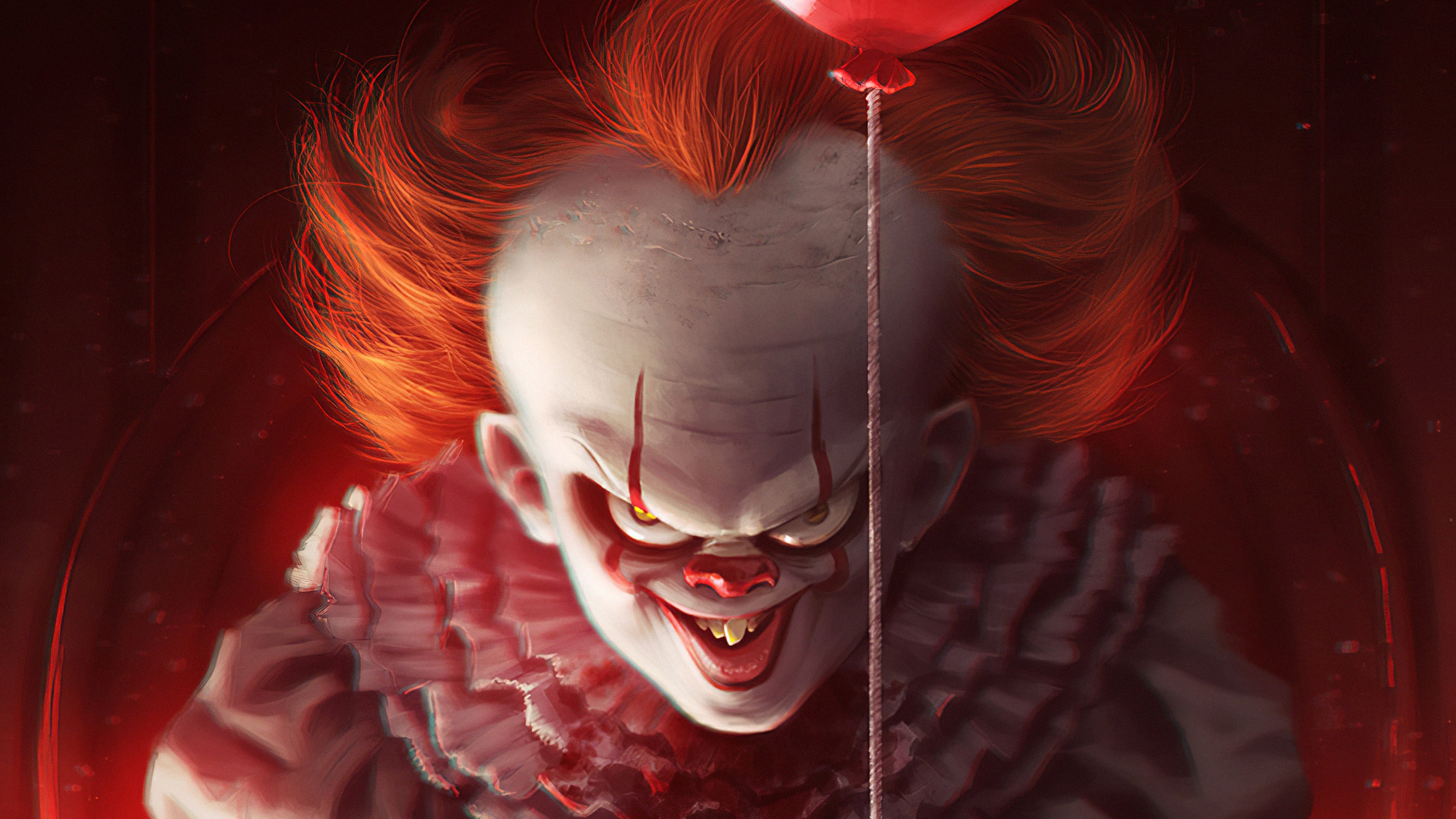 Wallpaper Of Clown, It, Pennywise, Sebastian Aburto - Wallpaper - HD Wallpaper 