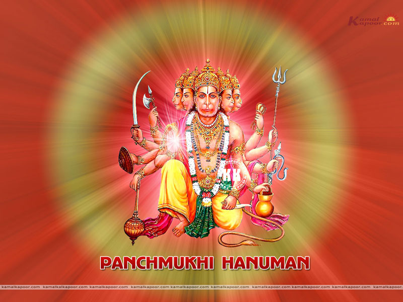 Lord Panchmukhi Hanuman Hd - 800x600 Wallpaper 