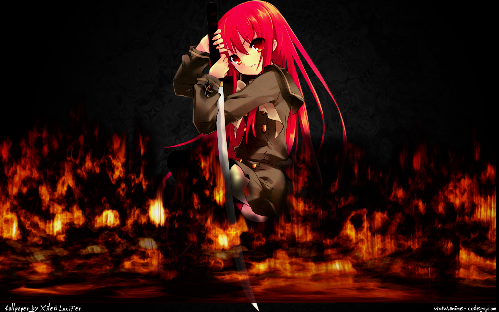 Shana Shakugan No Shana Background - HD Wallpaper 