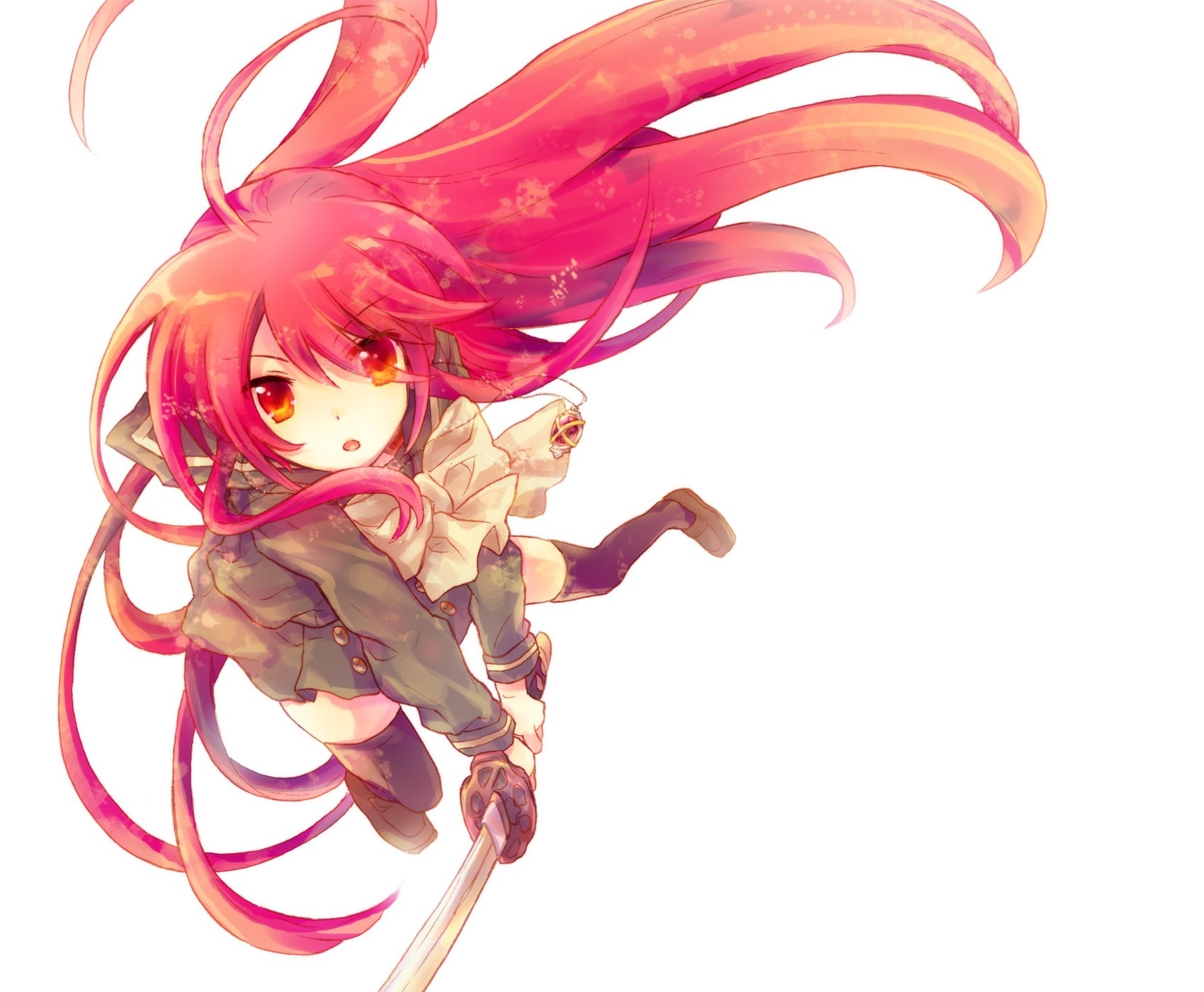 Young Red Haired Anime Girl - HD Wallpaper 