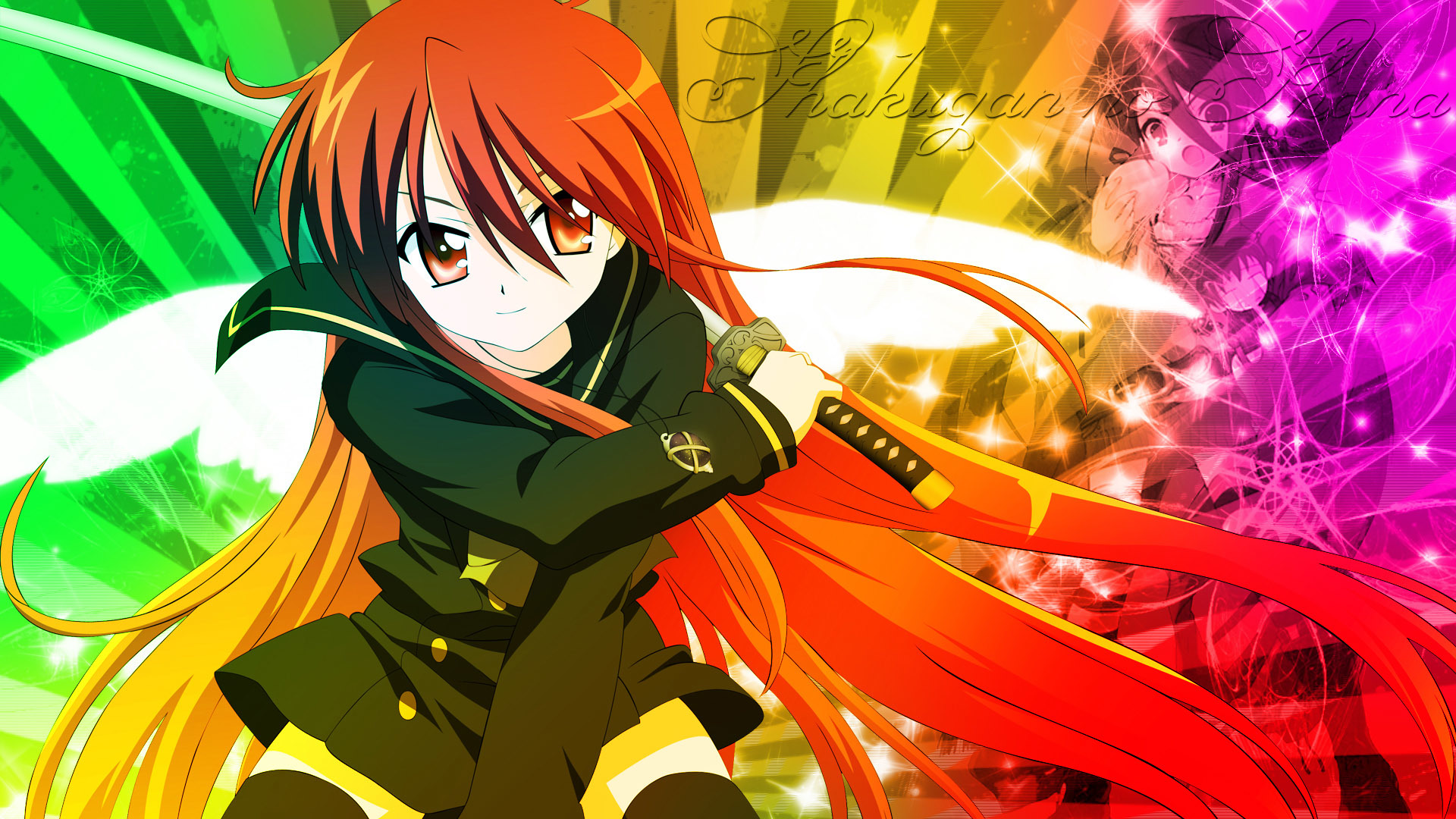 Anime Red Haired Girl - HD Wallpaper 