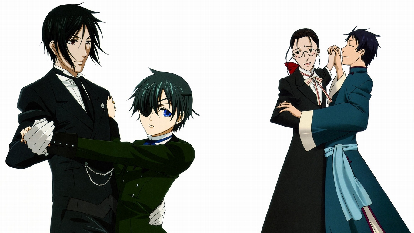 Wallpaper Sebastian Michaelis, Ciel Phantomhive, Grell - Black Butler Sebastian Hate - HD Wallpaper 