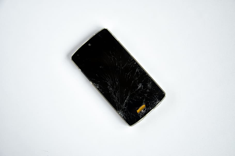 Smartphone, Broken, Damaged, Defect, Screen, Cellphone, - Smartphone - HD Wallpaper 