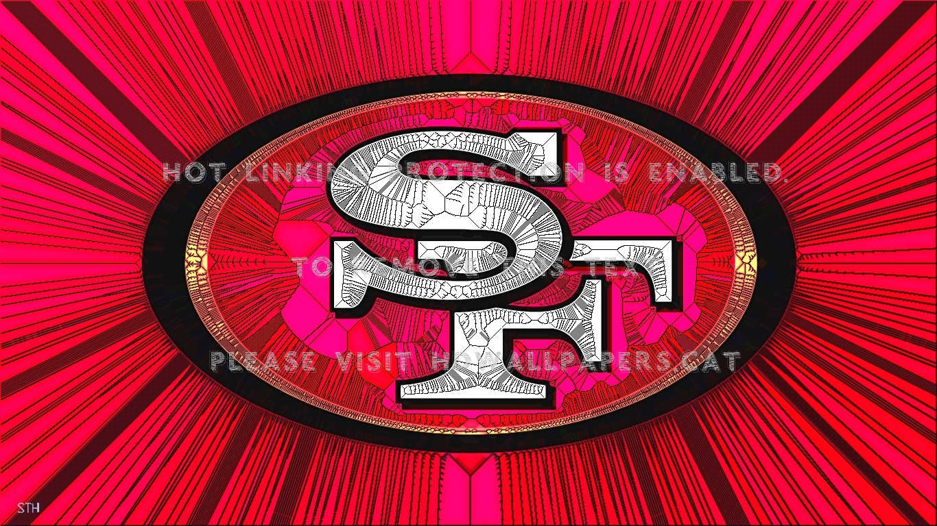Sf 49rs Cracked Glass San Francisco 49er - HD Wallpaper 