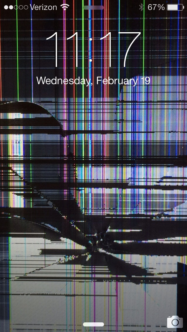 Broken Iphone Screen Wallpaper Picserio - Fucked Up Phone Screen - 640x1136  Wallpaper 