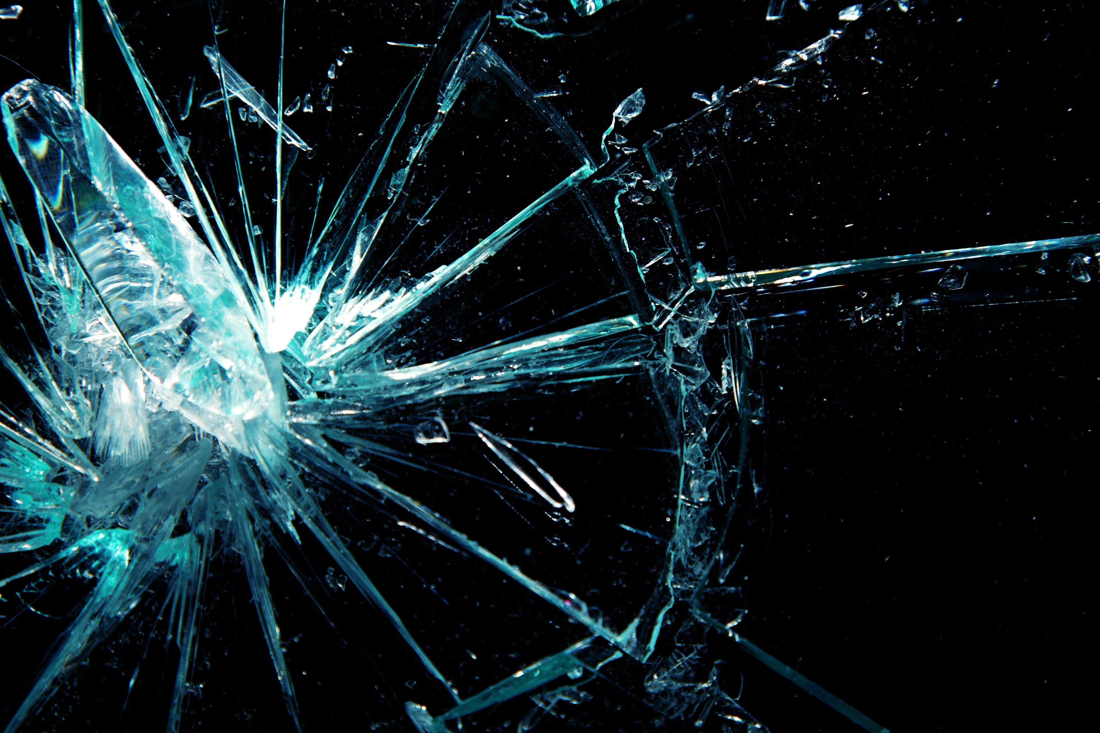 broken glass background