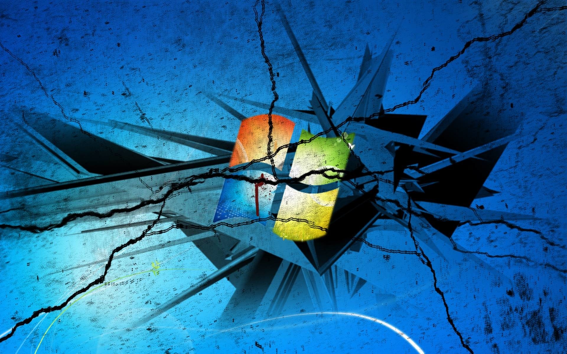 Windows 7 Wallpaper Cracked Screen - HD Wallpaper 