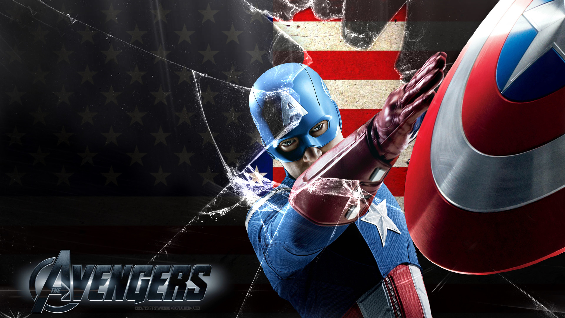 1920x1080, Captain America Avengers Wallpapers For - Avengers 2012 Captain America - HD Wallpaper 