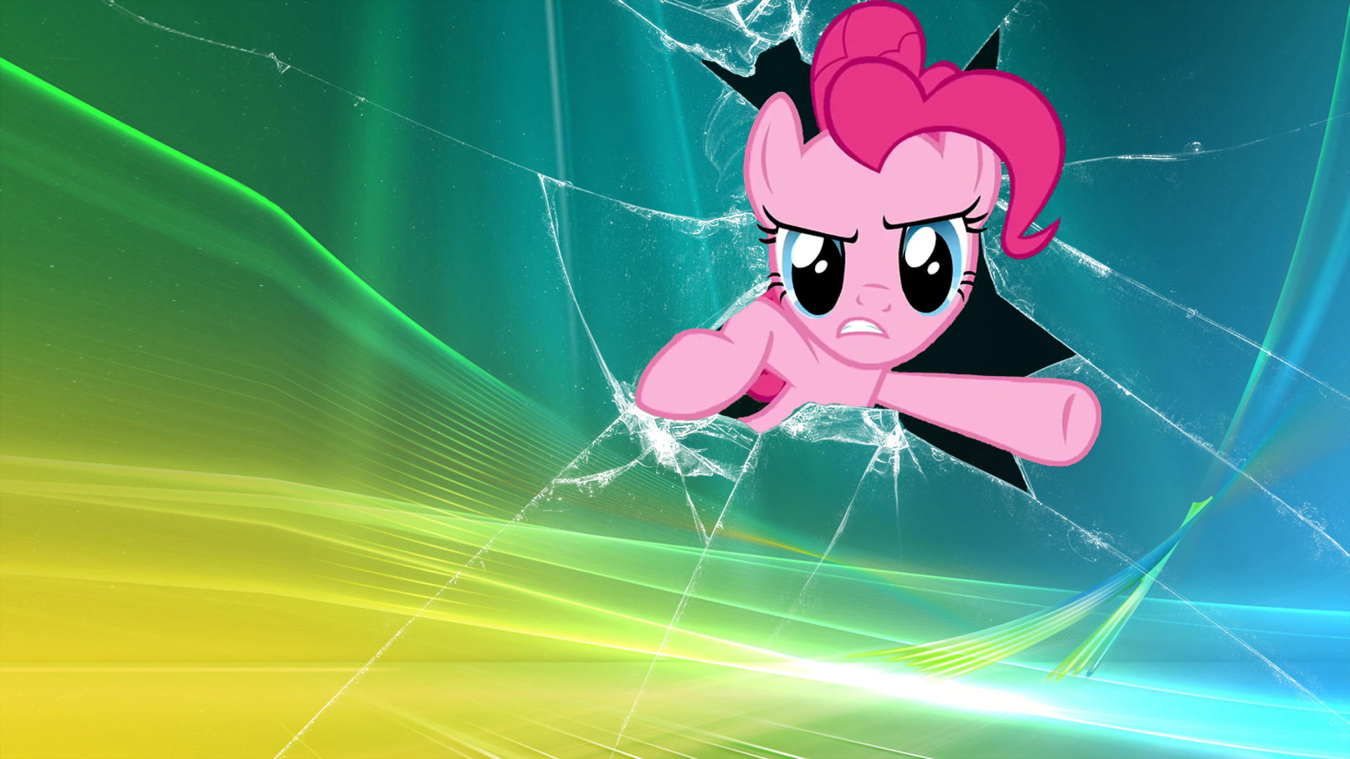 Crash Screen Wallpaper - Funny Pinkie Pie Background - HD Wallpaper 