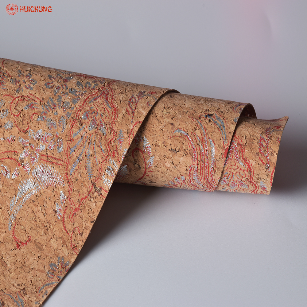 Eco-friendly Wholesale Cork Flower Printing Cork Wall - Leather - HD Wallpaper 