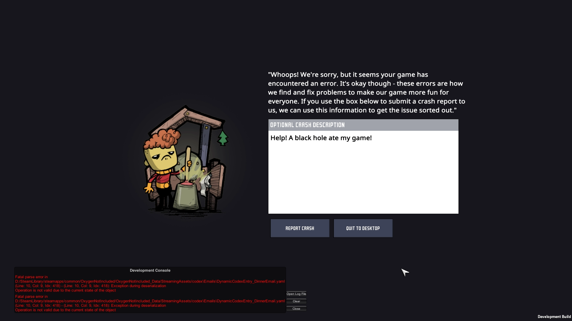Oxygen Not Included Crash - HD Wallpaper 