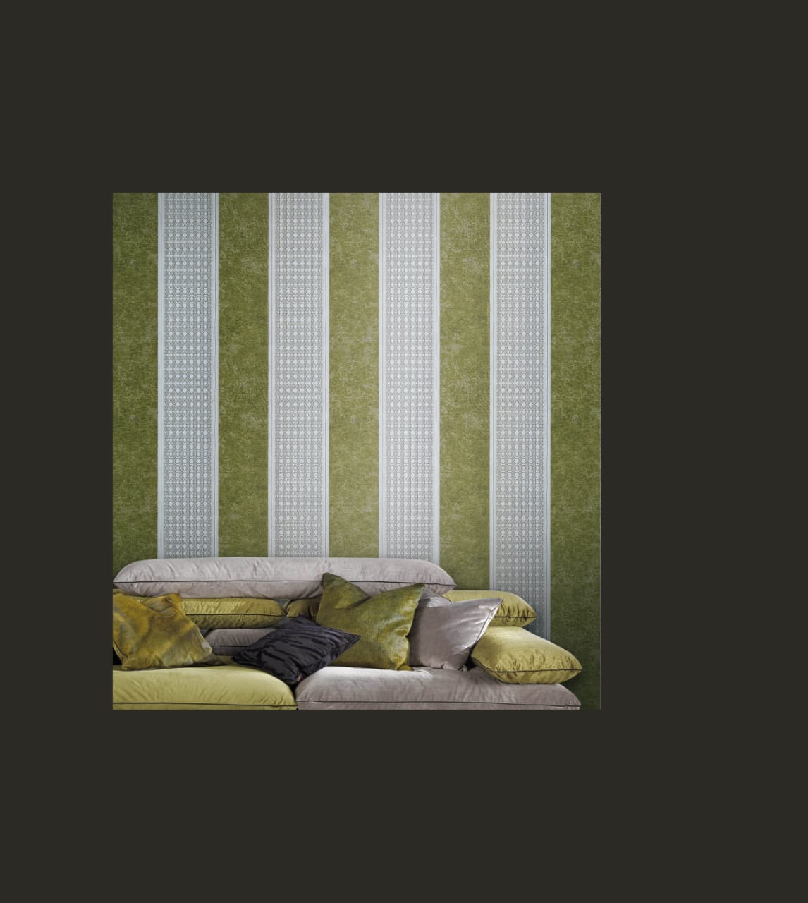 Golden White Stripes - Roberto Cavalli 17043 - HD Wallpaper 