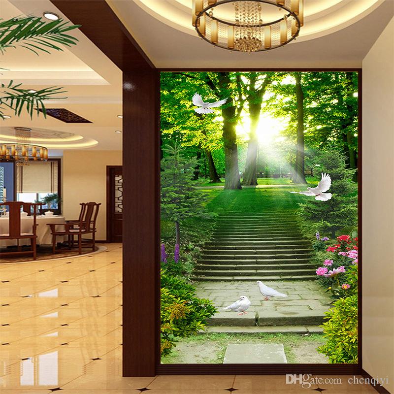 Green Hotel Lobby Background - HD Wallpaper 