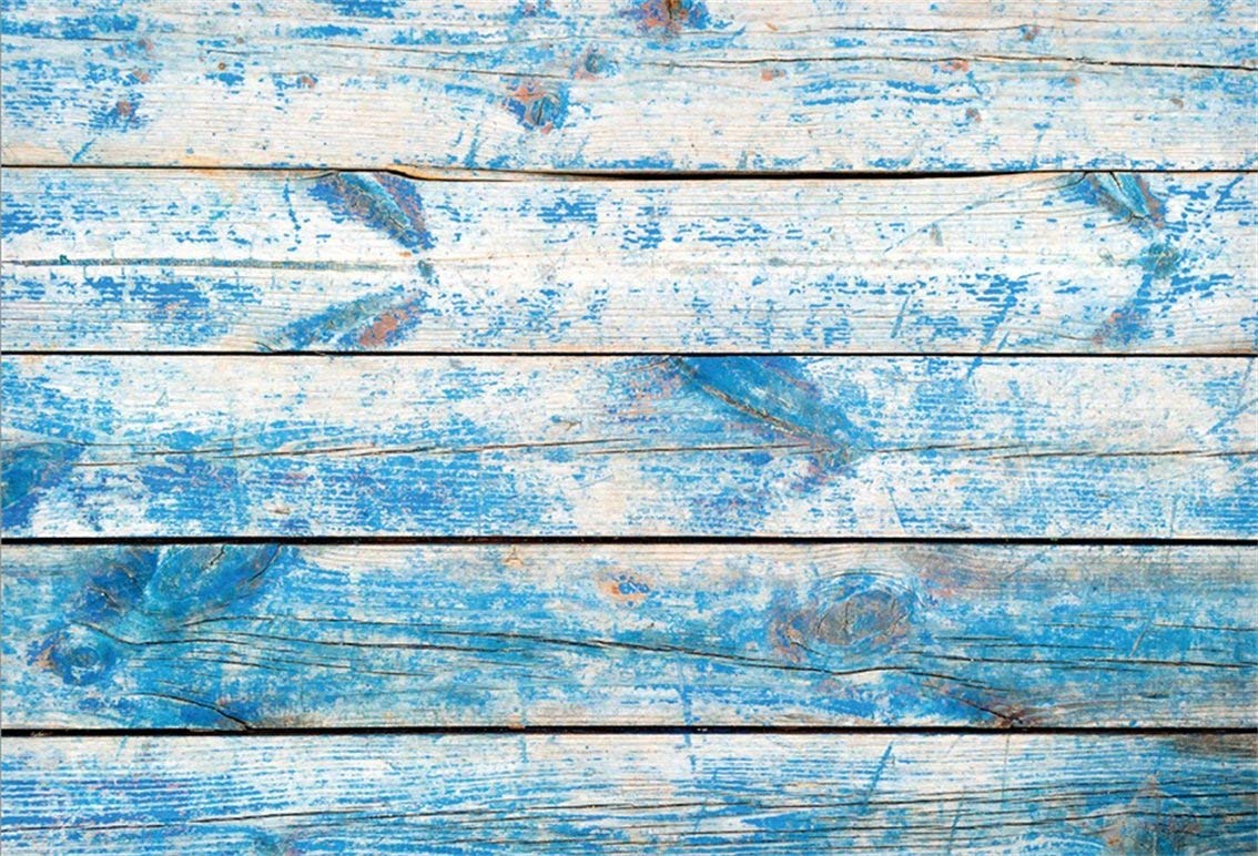 Csfoto 6x4ft Background For Vintage Blue Wood Wall - Colored Aged Wood Texture - HD Wallpaper 