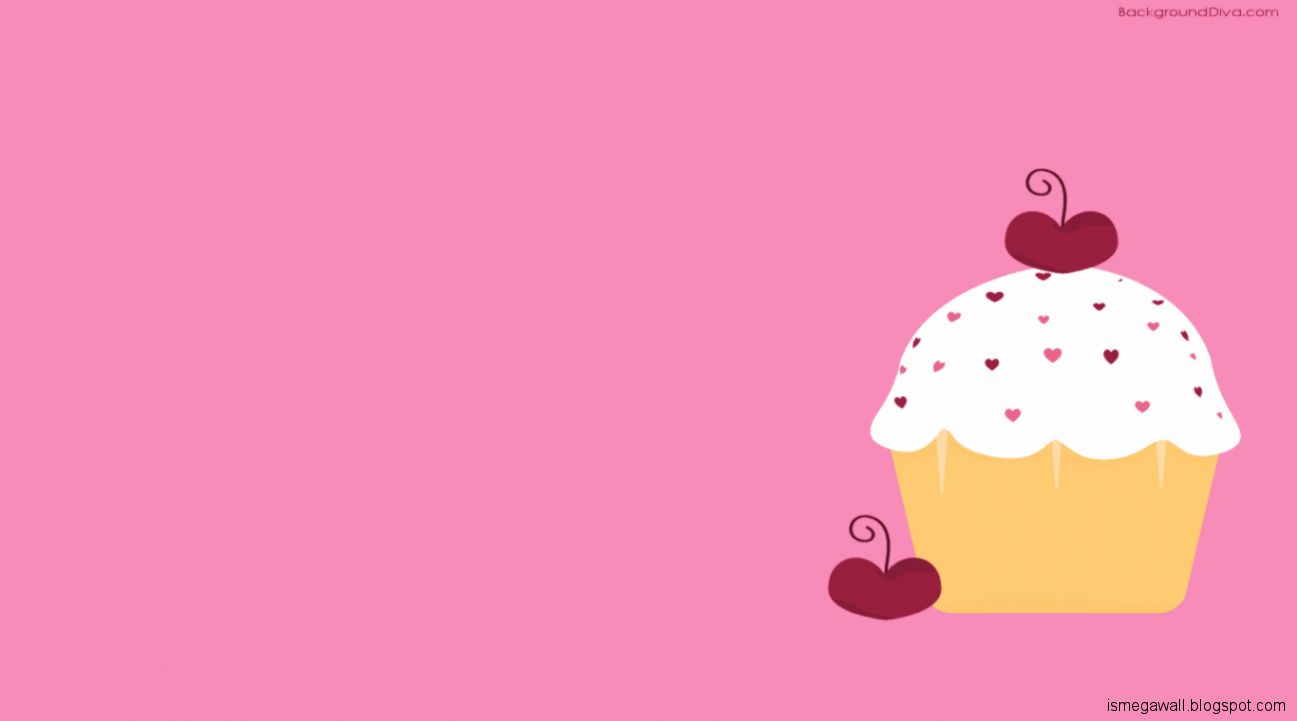 Cute Cupcake Backgrounds Wallpaper Cave - Customized Cake Is Expensive - HD Wallpaper 