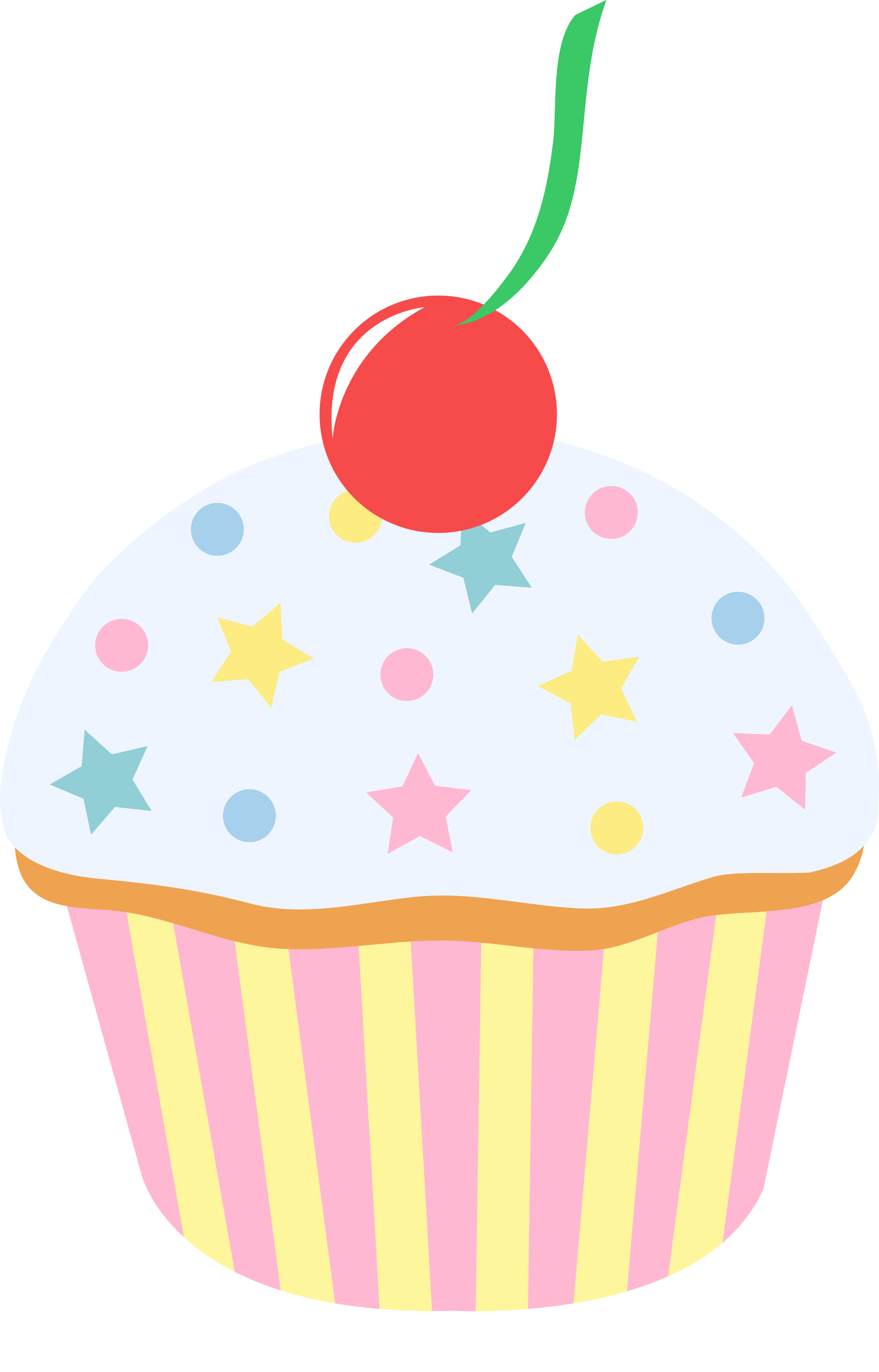 Dessert Clipart Wallpaper - Cartoon Cupcake Clipart Png - HD Wallpaper 