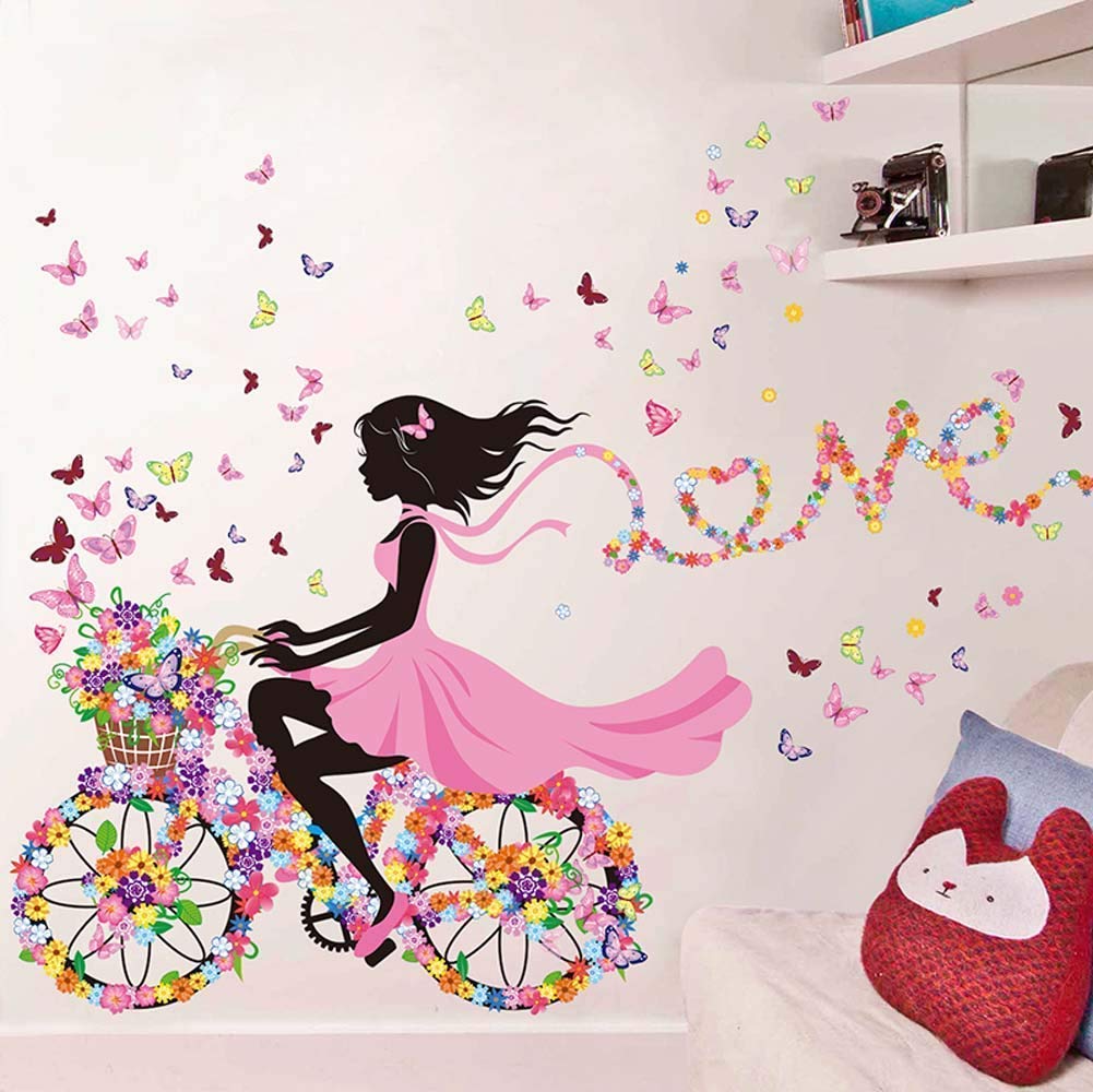 Girl With Butterfly Dress Wall Art - HD Wallpaper 