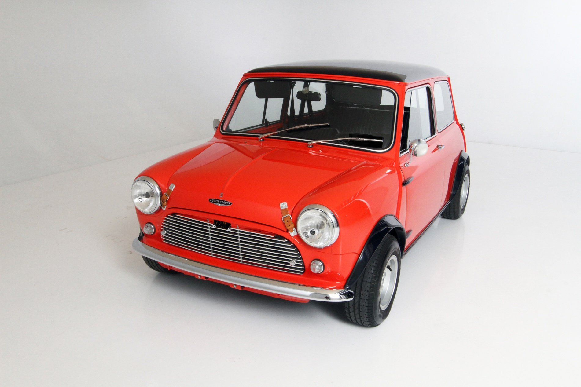 Old Red Mini Cooper - HD Wallpaper 