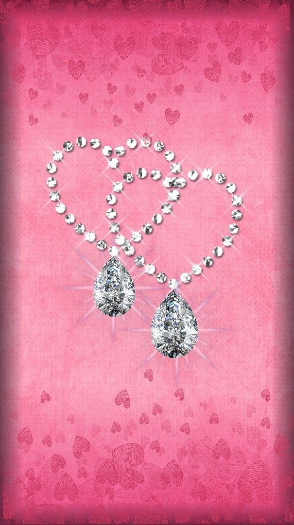 Android Wallpape Bronze Blumen Heart Diamanten - HD Wallpaper 