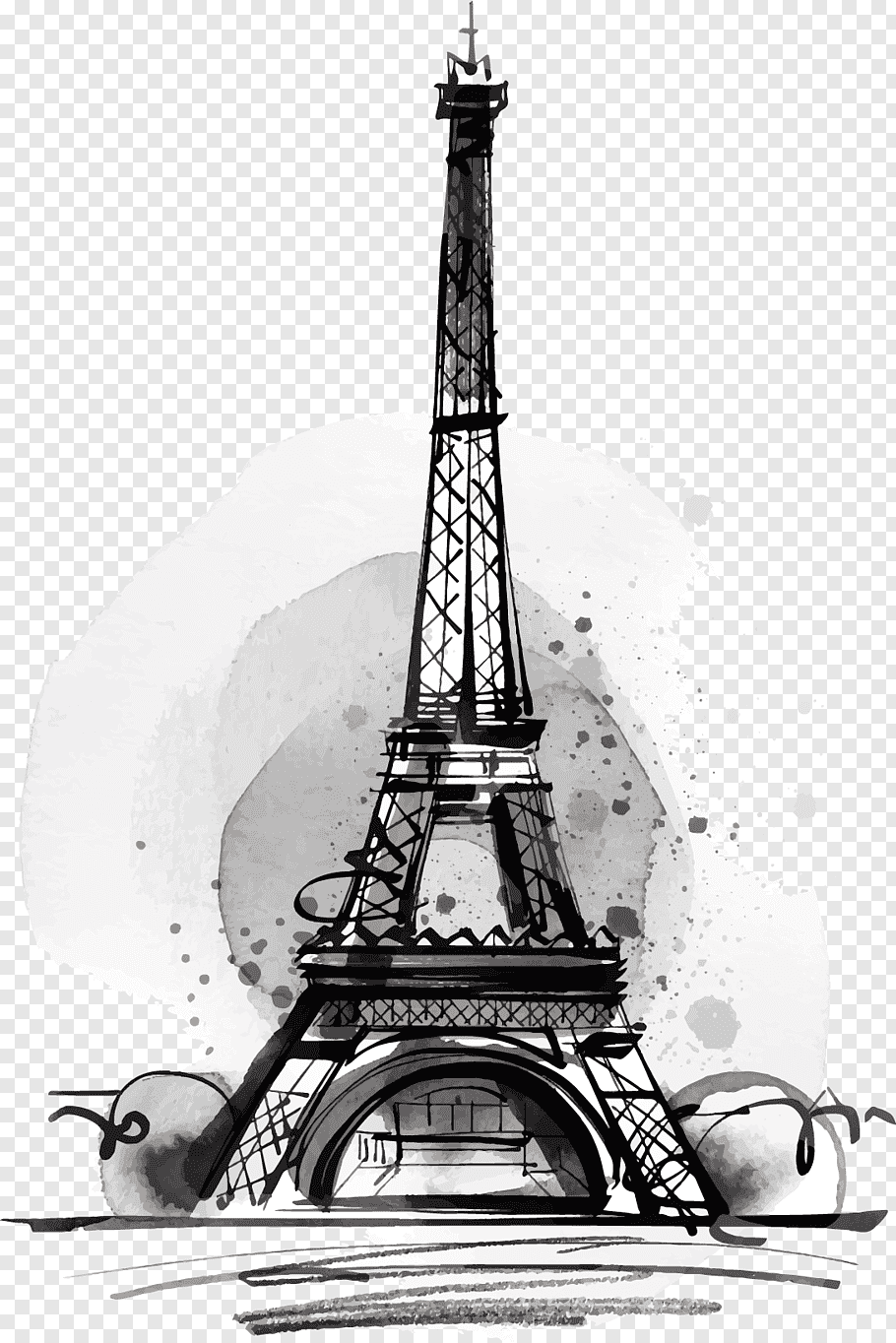 tour eiffel nuit dessin