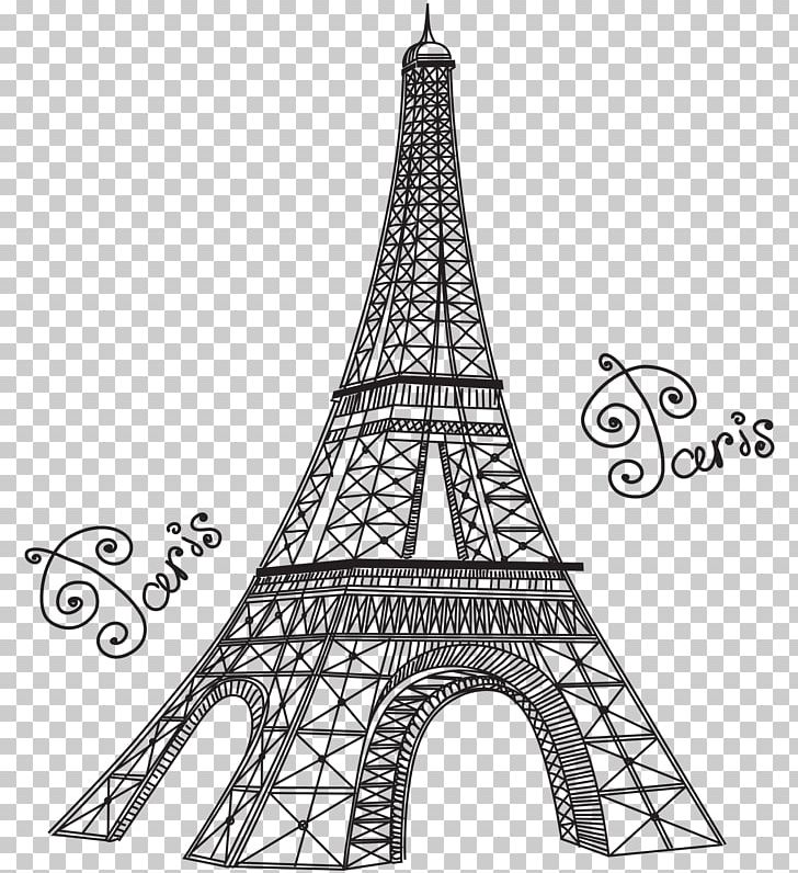 Eiffel Tower Desktop Drawing Sticker Png, Clipart, - Animada Torre Eiffel Patron - HD Wallpaper 