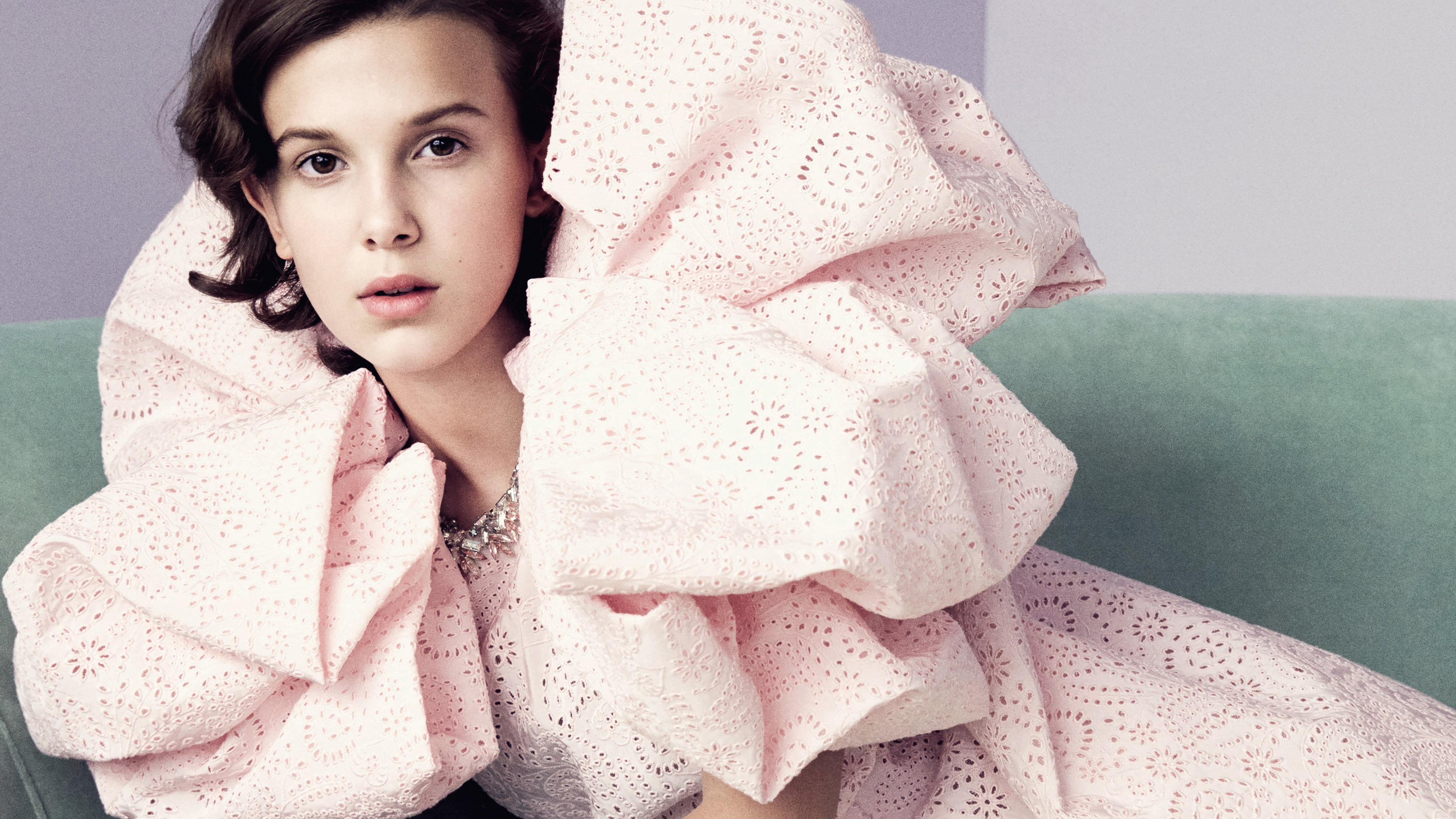 Millie Bobby Brown Vogue 2019 - Millie Bobby Brown 4k - HD Wallpaper 
