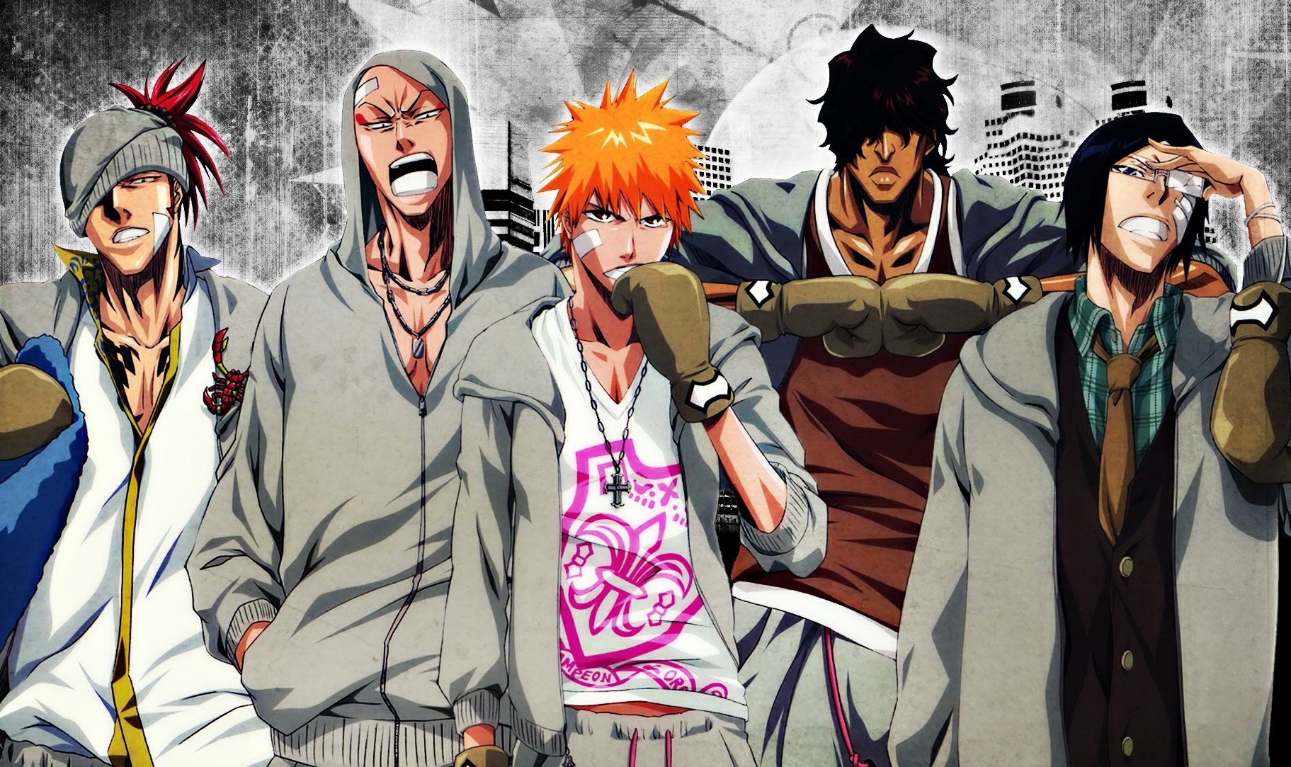 Anime Characters In Group - HD Wallpaper 