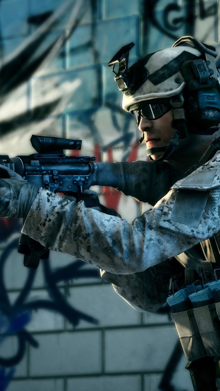 Iphone Wallpaper Battlefield 3 Combat Soldier - Battlefield 3 - HD Wallpaper 