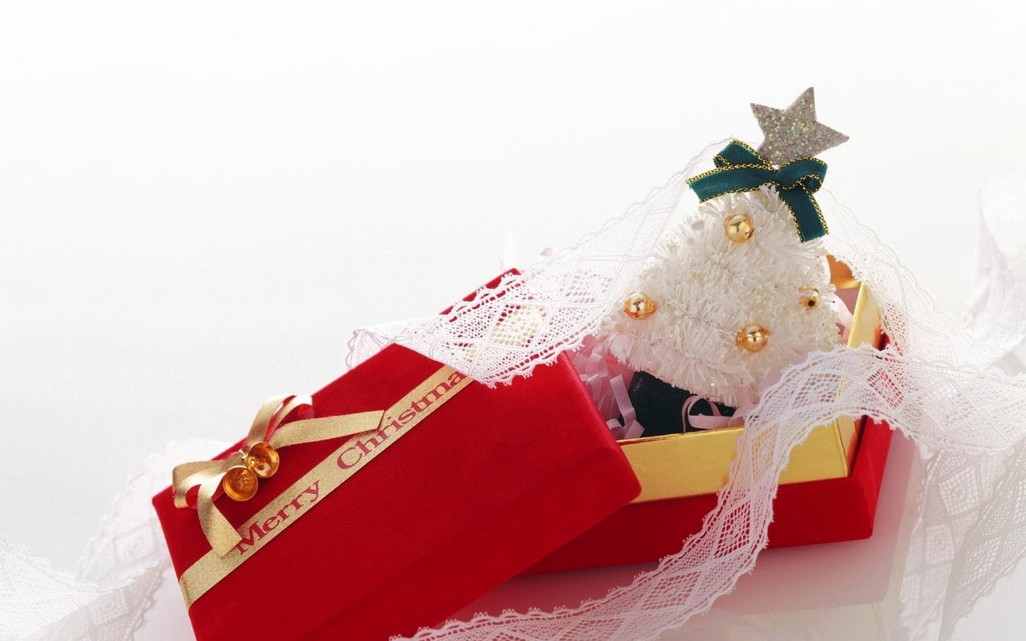 Wallpaper Christmas, Gift, Christmas Tree, Ribbon, - Hd Christmas Gift - HD Wallpaper 