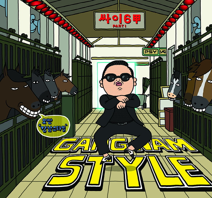 Dance, Dancer, Gangnam, Korean, Pop, Poster, Psy, Rapper, - Gangnam Style Single Cover - HD Wallpaper 