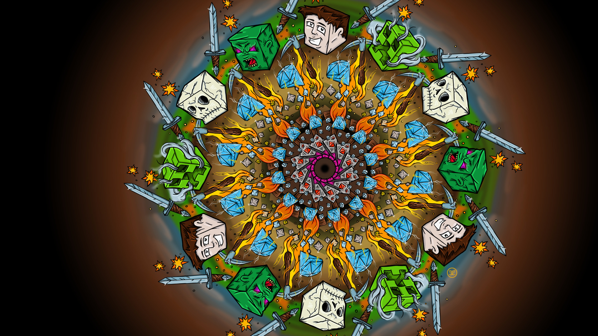 Minecraft Wallpaper Designs - HD Wallpaper 